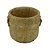 VASO DECORATIVO CIMENTO PALHA 16x15x13cm - Imagem 1