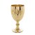 CJ 6 TAÇAS VIDRO P/ÁGUA GREEK DOURADO 345ml - Imagem 1