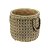 VASO DECORATIVO CIMENTO PALHA 16x15x13cm - Imagem 2