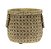 VASO DECORATIVO CIMENTO PALHA 16x15x13cm - Imagem 1