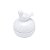 POTICHE C/PÁSSARO DE CERÂMICA PEARL BRANCO 7,5x10cm - Imagem 2