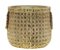 VASO DECORATIVO CIMENTO PALHA 19x17x15cm - Imagem 1