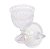 POTICHE DECORATIVO C/PÉ CRISTAL CHUMBO BRANDON 11,5x24,5cm - Imagem 2
