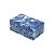 PORTA JOIAS DE VIDRO MÁRMORE AZUL E BRANCO 13x21x8,5cm - Imagem 1