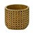 VASO DECORATIVO RESINA PALHA 14x12cm - Imagem 2