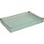 BANDEJA COSMOPOLITA RETANGULAR VIDRO ALCA ACO INOX 50X30X4CM - Imagem 1