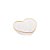 BOWL VIDRO C/BORDA DOURADA HEART 9x8x4cm - Imagem 1