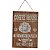 PLACA DECORATIVA COFFEE HOUSE EM FERRO L28XP0,05XA40CM - Imagem 1