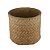 VASO DECORATIVO CIMENTO TRANÇADO PALHA 26x25x23cm - Imagem 1