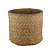 VASO DECORATIVO CIMENTO TRANÇADO PALHA 26x25x23cm - Imagem 2