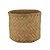 VASO DECORATIVO CIMENTO TRANÇADO PALHA 18x17cm - Imagem 2