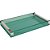 BANDEJA COSMOPOLIT RETANGULAR VIDRO ALCA ACO INOX 40X25X4CM - Imagem 1
