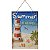 PLACA DECORATIVA BEACH SUMMER EM FERRO L28XP0,05XA40CM - Imagem 1