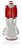 JOGO DE 5 UTENSILIOS EM NYLON COM SUPORTE BRANCO E VERMELHO - Imagem 1