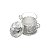 POTE MULTIUSO DE ZAMAC SILVER PLATED AGRA 16x11x15,5cm - Imagem 4