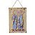 PLACA DECORATIVA BEACH HELLO EM FERRO L28XA40CM - Imagem 1