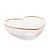 BOWL VIDRO C/BORDA DOURADA HEART 15x14x6cm - Imagem 2