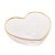 BOWL VIDRO C/BORDA DOURADA HEART 15x14x6cm - Imagem 1