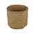 VASO DECORATIVO CIMENTO TRANÇADO PALHA 17x15cm - Imagem 2