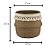 VASO DECORATIVO CIMENTO TASSEL PALHA 27x23cm - Imagem 3