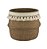 VASO DECORATIVO CIMENTO TASSEL PALHA 27x23cm - Imagem 2