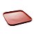 CJ 2 PRATOS PORCELANA NÓRDICA VERMELHO MATT 21x21x2cm - Imagem 1