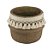 VASO DECORATIVO CIMENTO TASSEL PALHA 20x17cm - Imagem 2