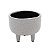 VASO DECORATIVO PORCELANA CINZA 15x12cm - Imagem 1