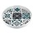 BANDEJA AZULEJO EM PLASTICO D33CM - Imagem 1