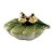 CENTRO MESA PASSARO FOLHAGEM PORCELANA 14X8,5X8,5CM - Imagem 1