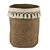 VASO DECORATIVO CIMENTO TASSEL PALHA 20x19x27cm - Imagem 2