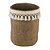 VASO DECORATIVO CIMENTO TASSEL PALHA 20x19x27cm - Imagem 1