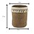 VASO DECORATIVO CIMENTO TASSEL PALHA 20x19x27cm - Imagem 3