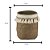 VASO DECORATIVO CIMENTO TASSEL PALHA 17x21cm - Imagem 3