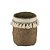 VASO DECORATIVO CIMENTO TASSEL PALHA 17x21cm - Imagem 2
