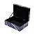 PORTA JOIAS DE VIDRO MÁRMORE PRETO E BRANCO 24,5x17,5x9cm - Imagem 4