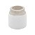 VASO DECORATIVO PORCELANA MARFIM 12x12cm - Imagem 1