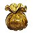 TROUXINHA GOLDEN EM VIDRO 11X11X14,5CM COR COR AMBAR - Imagem 1