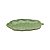 PRATO DECORATIVO DE CERÂMICA BANANA LEAF VERDE 16x9x2cm - Imagem 1