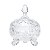 POTICHE DECORATIVO C/PÉ DE CRISTAL DE CHUMBO PRIMA 11x14,5cm - Imagem 1