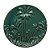 CENTRO DE MESA DECORATIVO CERÂMICA PALMEIRA VERDE 36x4cm - Imagem 1