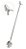 CJ COLHER BAR BIRD 2 PECAS EM ZINCO L6XP2,5XA22CM PRATA - Imagem 1