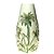 VASO DECORATIVO CERÂMICA PALMEIRA BRANCO/VERDE 15x32cm - Imagem 1