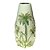 VASO DECORATIVO CERÂMICA PALMEIRA BRANCO/VERDE 15x32cm - Imagem 2