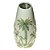 VASO DECORATIVO CERÂMICA PALMEIRA BRANCO/VERDE 15x32cm - Imagem 3