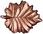 BOWL FOLHAGEM EM VIDRO L43XP34,5XA6CM COR COBRE - Imagem 1