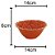 BOWL PORCELANA DAISY CORAL 14x6cm - Imagem 4