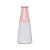 VASO DECORATIVO PORCELANA ROSA/CINZA 8x18cm - Imagem 1