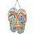 PLACA DECORATIVA BEACH FLOPS EM FERRO L29XP0,05XA40CM - Imagem 1