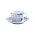 CJ 6 XÍCARAS DE PORCELANA P/CHÁ C/PIRES LIMOGES ALLEGRO 220ml - Imagem 1